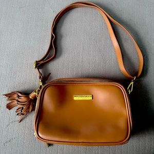JOY & IMAN LEATHER CROSSBODY